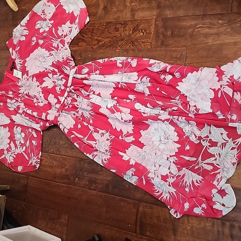 NWT Lane Bryant Floral Flowy Dress - Picture 3 of 6